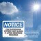 Signmission Fire Suppression System First Alarm If Active OSHA Notice Sign, Vinyl Decal, 10in W x 7in L, 2PK OS-2PACK-NS-D-710-L-12701 - alternate 2